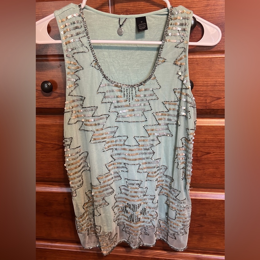 BKE beaded tank top